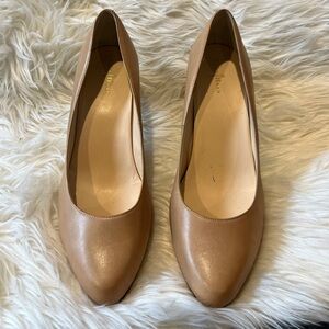 Cole Haan Shoes Pump Size 10B Leather Beige Career Heels